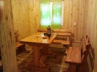 2013-07-27 19.22.39  It was our day at the &#34;banya&#34; -sauna and bath. This is the cooling off room. The banya was the best built building in the whole valley